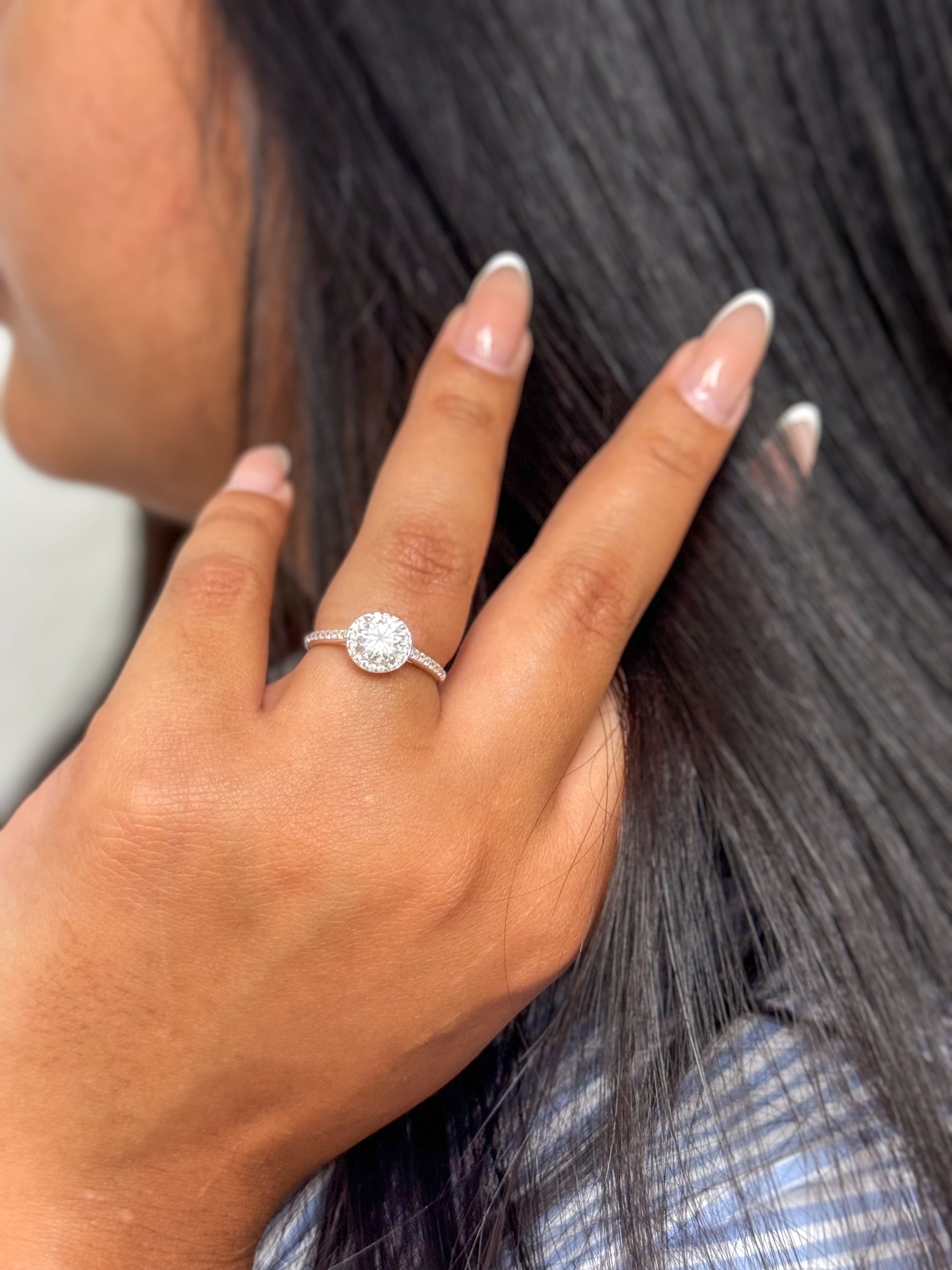 Anel Solitário Moissanite