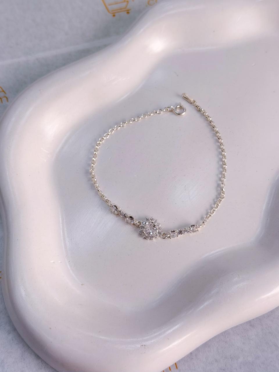 Pulseira Coração e pedras